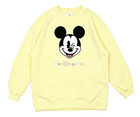Walt Disney World Mickey Mouse Pullover Sweatshirt Yellow Size L