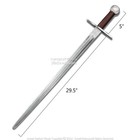 Functional Handmade Medieval Viking Sword With Scabbard Cold Peened Full Tang