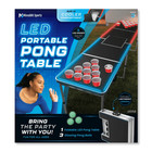 8 Foot Beer Pong Table Led Portable Cup Holders Folding Party Game Set Tailgate