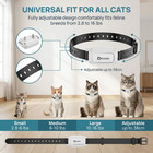 Remote Pet Training Collar For Cat Ipx7 Waterproof Rechargeable Control Collar