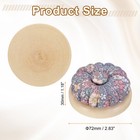 Magnetic Pin Cushions Wooden Base Sewing Needle Holder  Floral Grey