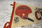 Vintage 1967 Cincinnati Bengals Nfl Football Pennant Single Bar Helmet