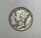 1917 10c Mercury Dime 90  Silver