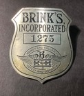 Vintage   Brinks Incorporated   Security   Guard Badge  1275   Patch   Lot Of 2