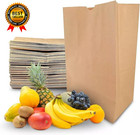 Large Heavy Duty Brown Paper Grocery Bags 57 Lb Basis Weight 12x7x17 Inch 1 6