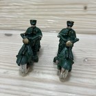 Lot Of 5 Antique Champion Cast Iron Police Motorcycle Toy Red Green Blue