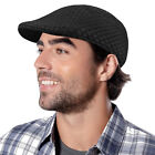 Men Ivy Flat Hat Solid Cotton Newsboy Gatsby Cap Golf Driving Irish Ascot Cabbie