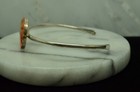 7  Handmade 925 Sterling Silver Bolivia Stamp Round Pendant Cuff Bracelet