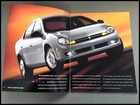 2001 Plymouth Neon 24-page Large Original Sales Brochure Catalog
