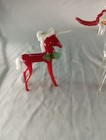 Vintage Hand Blown Glass 2 Unicorn Figurines