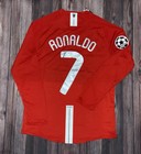 Cristiano Ronaldo  7 2008 Ucl Final Manchester United Nike Long Sleeve Jersey