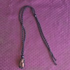 Men s Black Leather Bolo Tie Adjustable Neckwear No Stone Western Style