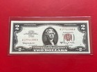 1963a  2 Dollar Bill Legal Tender Red Seal Uncirculated