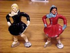 12 Barclay Winter Christmas Lead Figures-skier  Skaters  Sledders-vg Condition