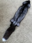 Jumbo Silver Fox Pelt Heavy Fur Usa Tanned Rustic Log Cabin Decor