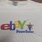 Vintage Size Medium Ebay Shop Logo Powerseller Hanes Sweatshirt White