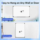 Magnetic White Board Hanging 36  X 24  For Wall  Dry Erase Board For Office  Sch
