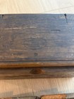 Lot Of 2 Antique 1889 Singer Sewing Machine Oak Puzzle Boxes Pat Feb 19 - As Is