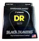 Dr Guitar Strings 7-string Electric 5 Sets K3 Black Beauties Coated 11-60
