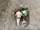 Vintage Lead Barclay Manoil Toy Figure  Sitting Women White Dress