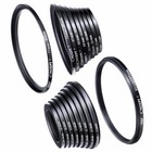 K f Concept 18pcs Camera Lens Filter Metal Stepping Rings Kit Up Down Ring Set