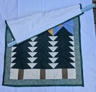 Handmade Thimbleberries    alpine Star    Quilt Wall Hanging Rustic Pine Tree Lodge 