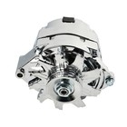 150 Amp 1 Or 3 Wire Alternator Chrome Aluminum 37293 For Gm Chevy 10si 10dn 12si