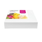 Stretched Canvas 16x20 Inch 5 Pack Premium Cotton Acid Free White Canvas For