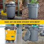 Rubbermaid Commercial Fg264360gray Brute 44-gallon Round Plastic - Freeship