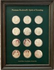 Norman Rockwell Spirit Of Scouting  925 Sterling Silver Boy Scout Coin Set