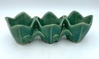 Vintage 1951 Brush-mccoy Triple Tulip Art Pottery Planter - Green
