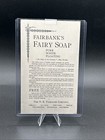 Antique Fairbanks Fairy Soap Theodore Roosevelt Rough Riders Trade Card