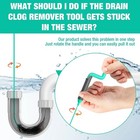 Drain Snake Hair Clog Remover Tool Set - 6 Pack Drain Unclogger Kit