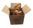 Large Pig Chews For Dogs - 100  Natural Pork Treats  5 Pounds 