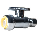 5 Pcs  1 2  Push Fit X 3 8  Od Compression Straight Stop Valve With 1 Free Clip