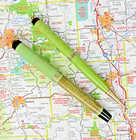 Vintage Parker Pastel Fountain Pen And Pencil Set W  14k Gold Sheaffer Nib