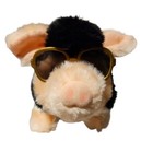 Vintage Iwaya Elvis Pig Plush Toy 10  Singing Dancing     Non-working Needs Repair