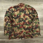 Vintage Swiss Army Jacket Mens Large Camouflage Field Military Alpenflage 90s