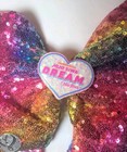 Jojo Siwa Large Dream Tour Hair Bow Clip Rainbow 