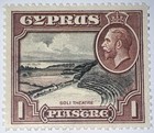 Travelstamps  Cyprus Stamps Scott  128  1 Pi  Mint Original Gum Never Hinged