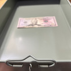 Bank Safe Deposit Box Large 21 X 10 X 2 5 8  1960-80 Docs  Cash  Collectables 