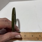 Vintage Art Deco Muted Army Green Bakelite Bangle Bracelet C5