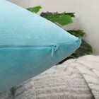 Velvet Plush Solid Plain Cushion Cover Throw Pillow Case Home Sofa Couch Decor