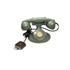 Vintage 1950s Western Electric Bakelite Non-dial Telephone  Olive Green