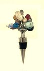 Wine Bottle Stopper With Variety Of Art Glass Bids Stainless Wine Cork Stopper