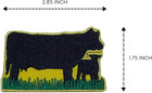 Cow   Calf Embroidery Patch Farm Animal Iron On Patch For Jackets  Hats  Backpac