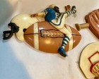 Vintage Burwood Sports Plaques 3 Piece Set  Baseball  Football  Basketball