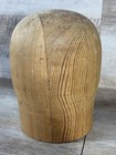 Antique Vintage European Milliners Wooden Hat Head Block