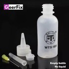2 Two 50ml Bottles Needle Tip Dispenser For Flux Alcohol Mobile Phone Lcd Repair