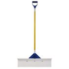 4pk Snow Pusher Plow With 36  Poly Blade And Reflective Tape For Winter Use